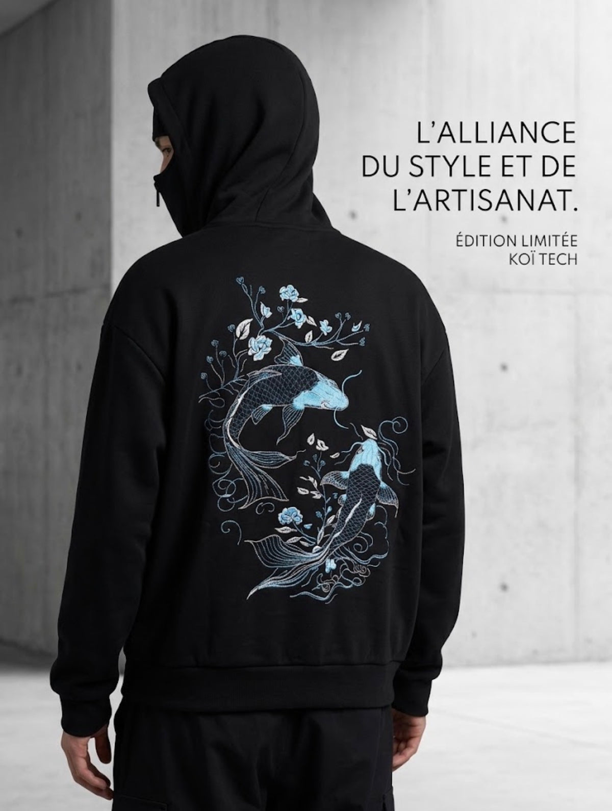 Sweat cagoule  Insociable Koi Tech