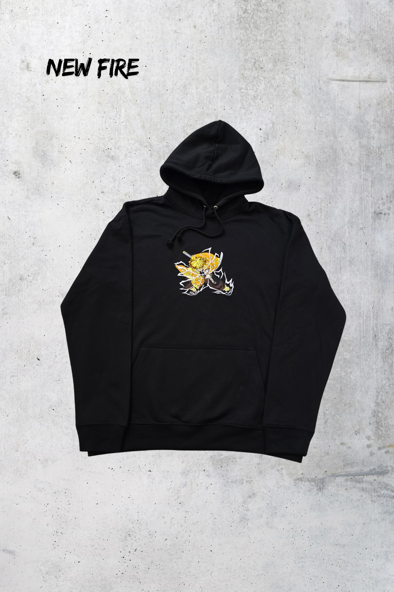 New Fire - Sweat broderie - Zenitsu Agatsuma